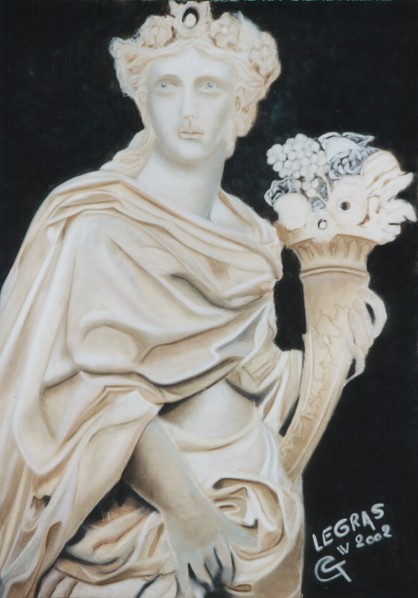 015 Terre d'Abondance.jpg - Corne (réalisé sur papier velours) (50x65 cm)